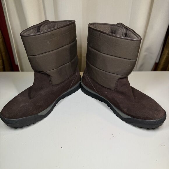 Lands End Womens Brown Casual Suede 394102 Mid Calf Winter Boots Size 8 B - Picture 4 of 9